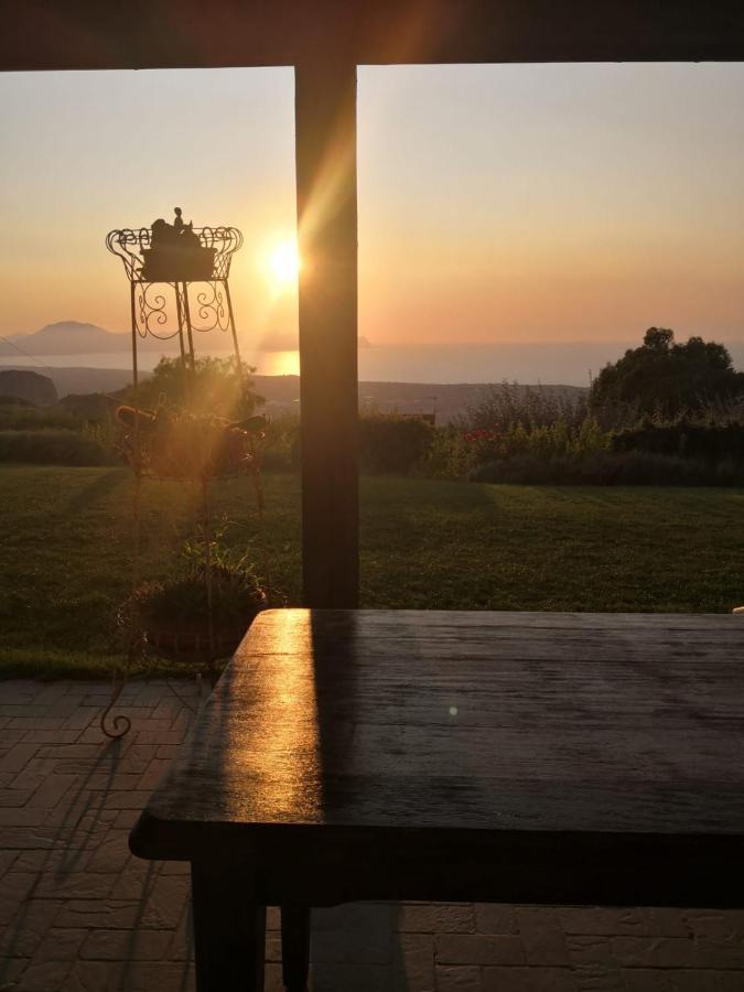 Villa Siciliana Con Piscina E Vista Panoramica Sul Mare Borgetto Bagian luar foto