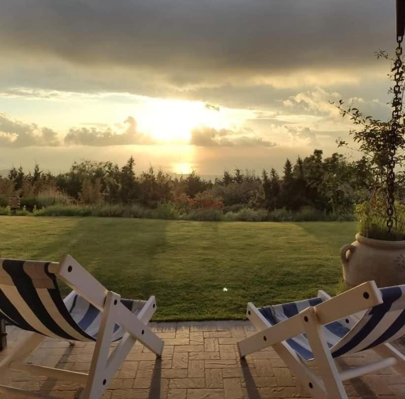 Villa Siciliana Con Piscina E Vista Panoramica Sul Mare Borgetto Bagian luar foto