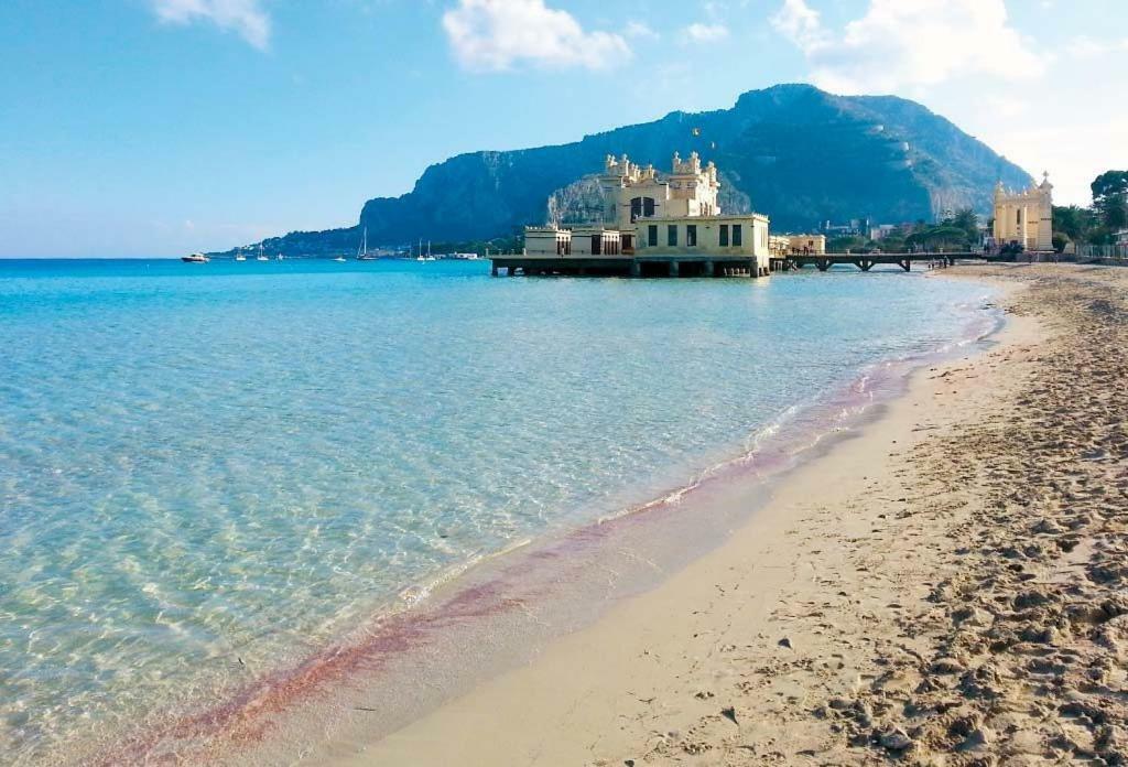 Villa Siciliana Con Piscina E Vista Panoramica Sul Mare Borgetto Bagian luar foto